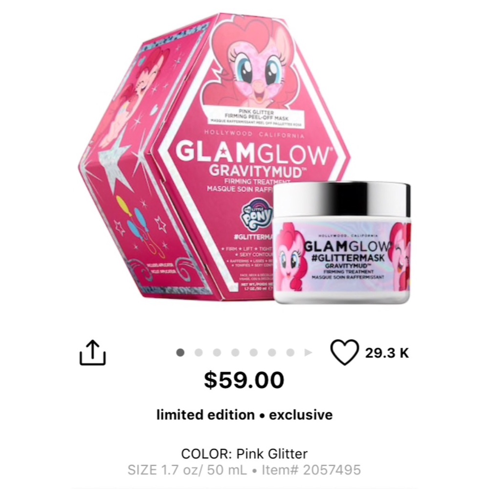 MLP x Glamglow Glitter Face Mask - Picture 4 of 5